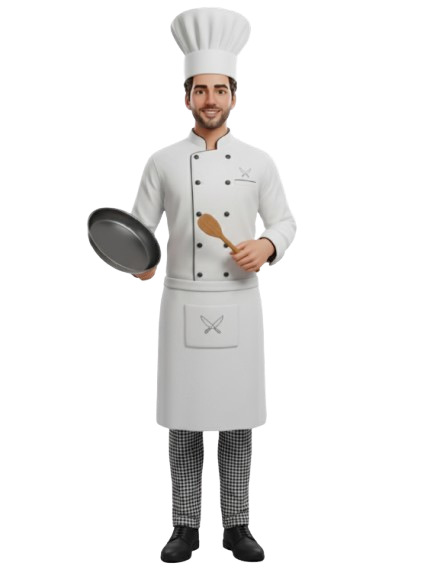 Avatar chef con fondo