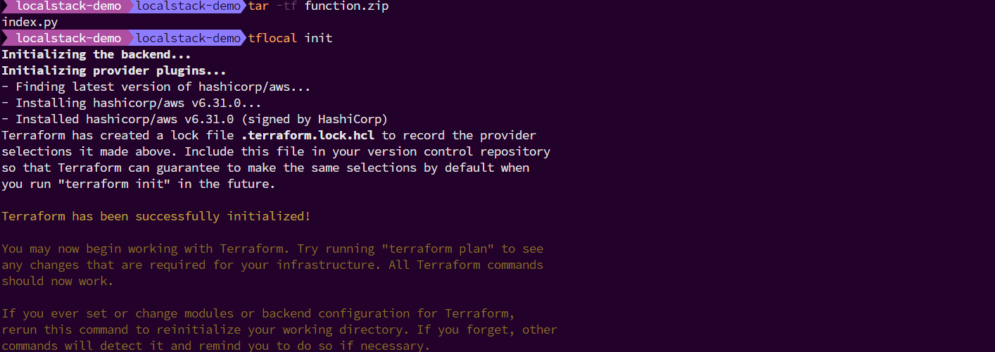 Terraform init