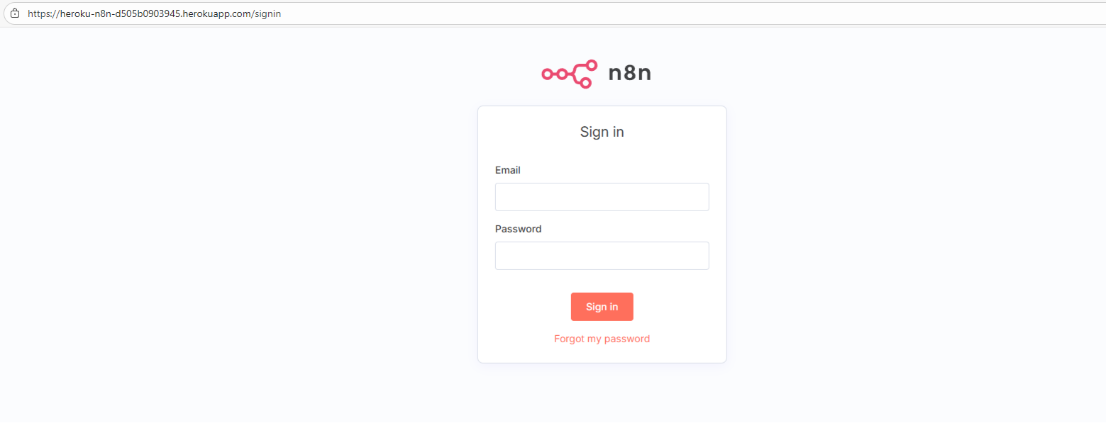Dashboard de N8N funcionando correctamente